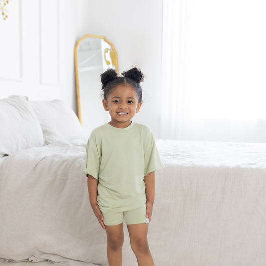 Pistachio Toddler Biker Shorts