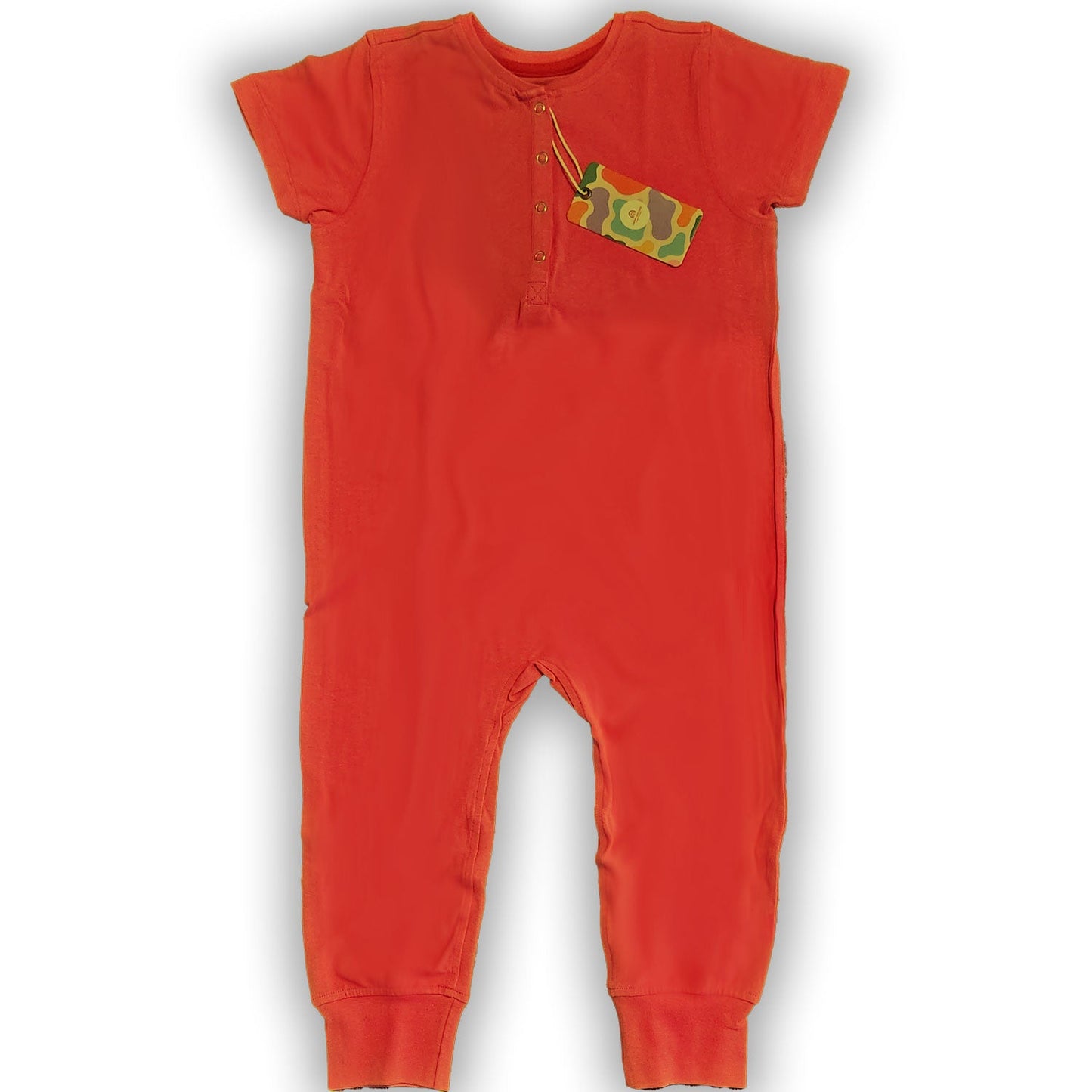 Ultimate Comfort Playsuit w Chewy Sensory Bracelet-RED
