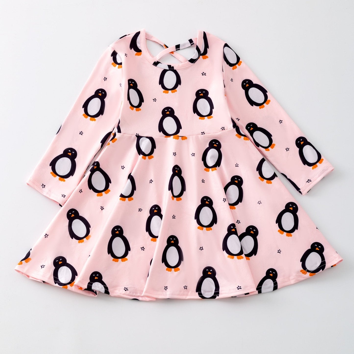 Polar Penguins Twirl Dress