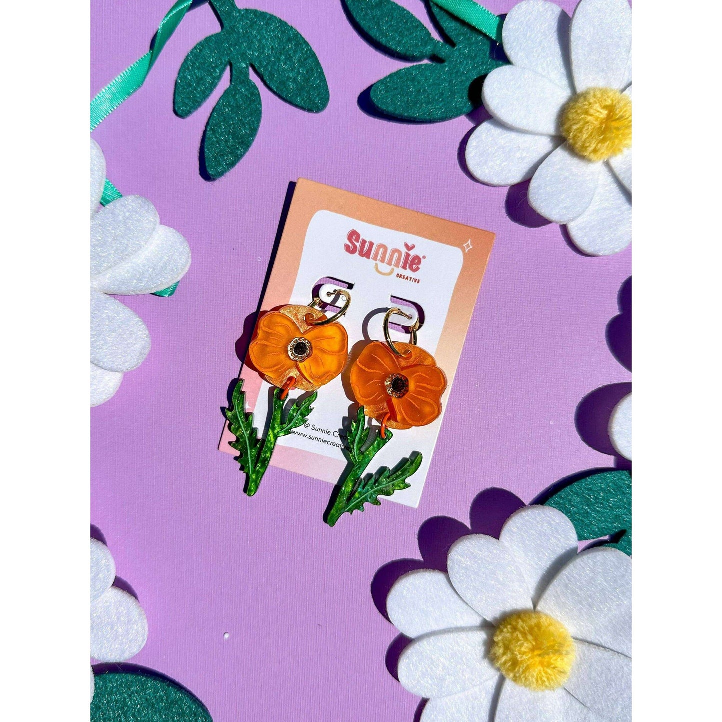 Poppy Bloom Earrings