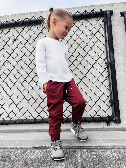 (PRE-ORDER) VETERAN SLIM FIT JOGGER - CRIMSON
