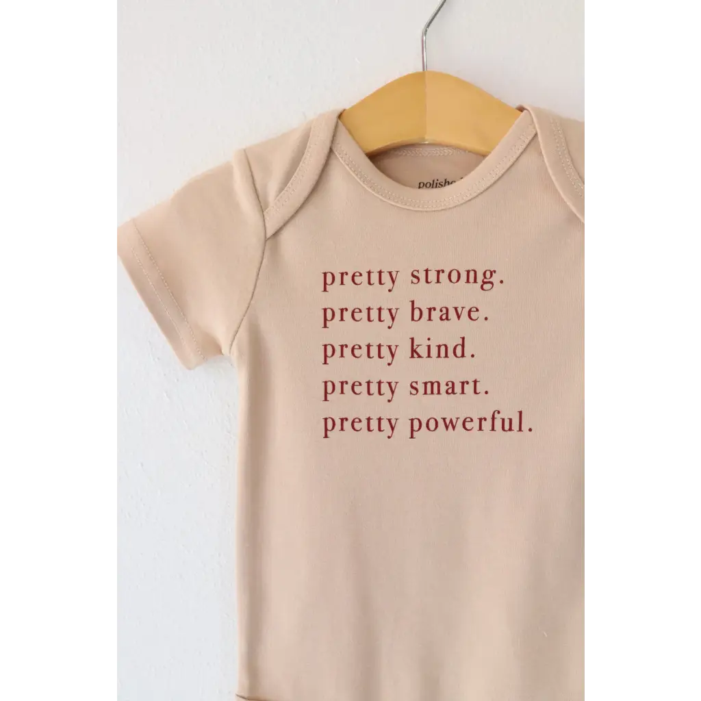 Pretty Brave Organic Cotton Baby Onesie