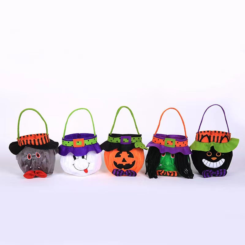 Halloween Witch Pumpkin Tote Bag Children’s Festival Candy Bag Decorative Props