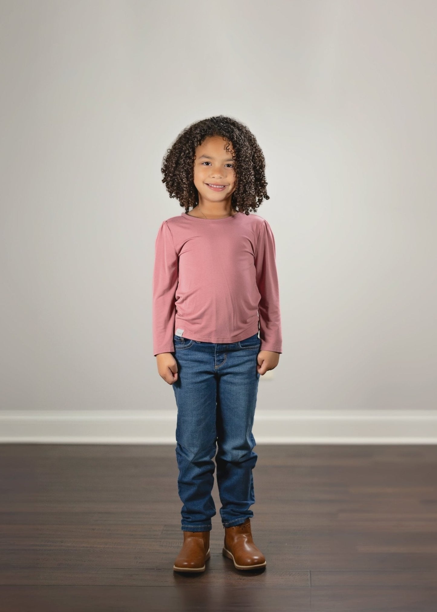 Puff Sleeve Top in Romantic Rose