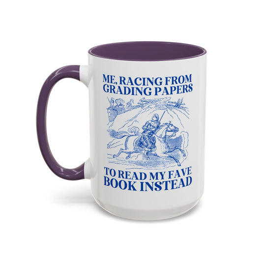 Racing from Grading Papers Mug