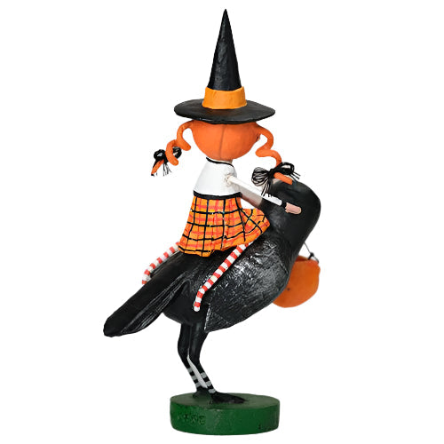 Raven's Flight Halloween Figurine by Lori Mitchell SHIPS JUNE