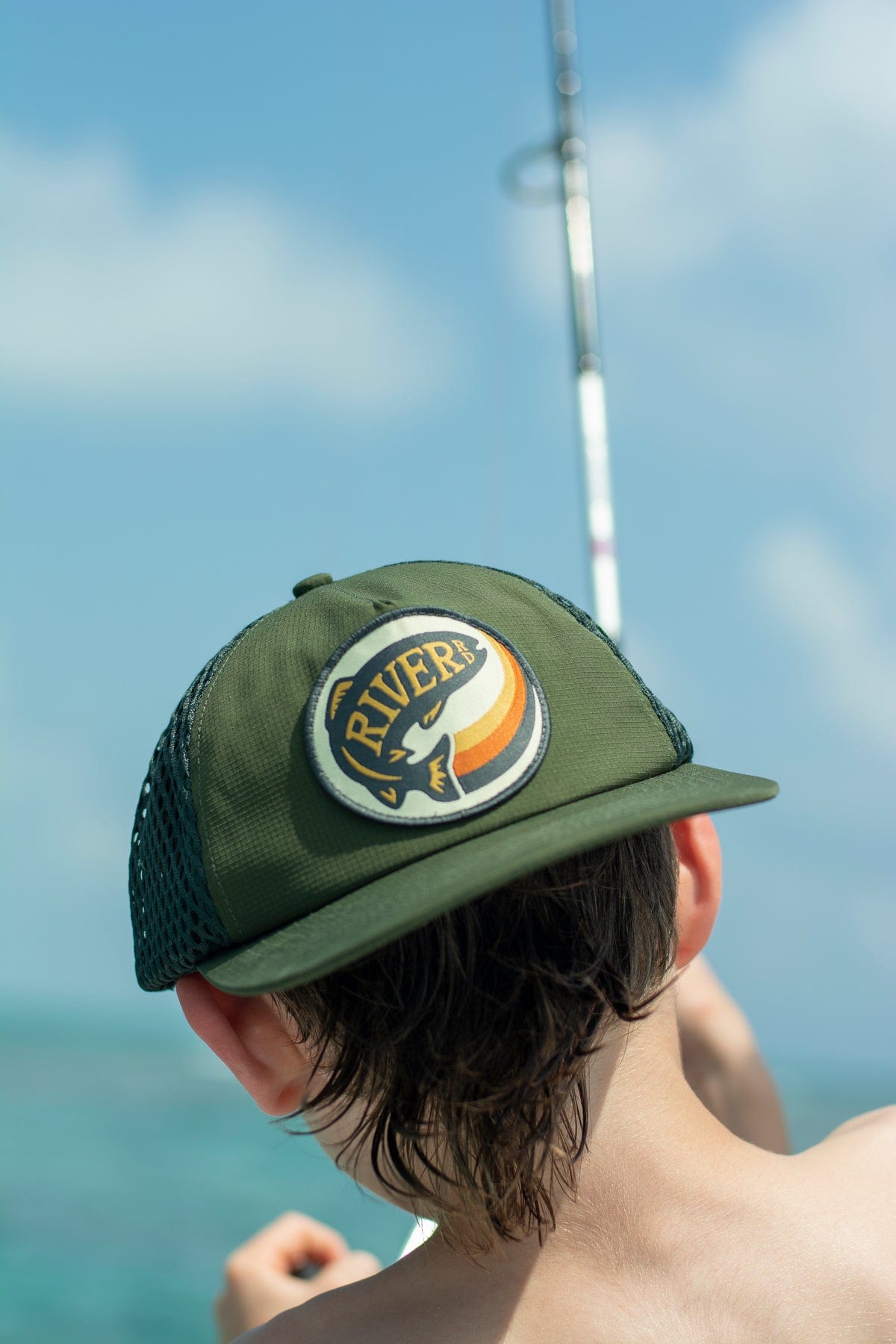 River Rd Fishtail Strapback Hat (Youth)