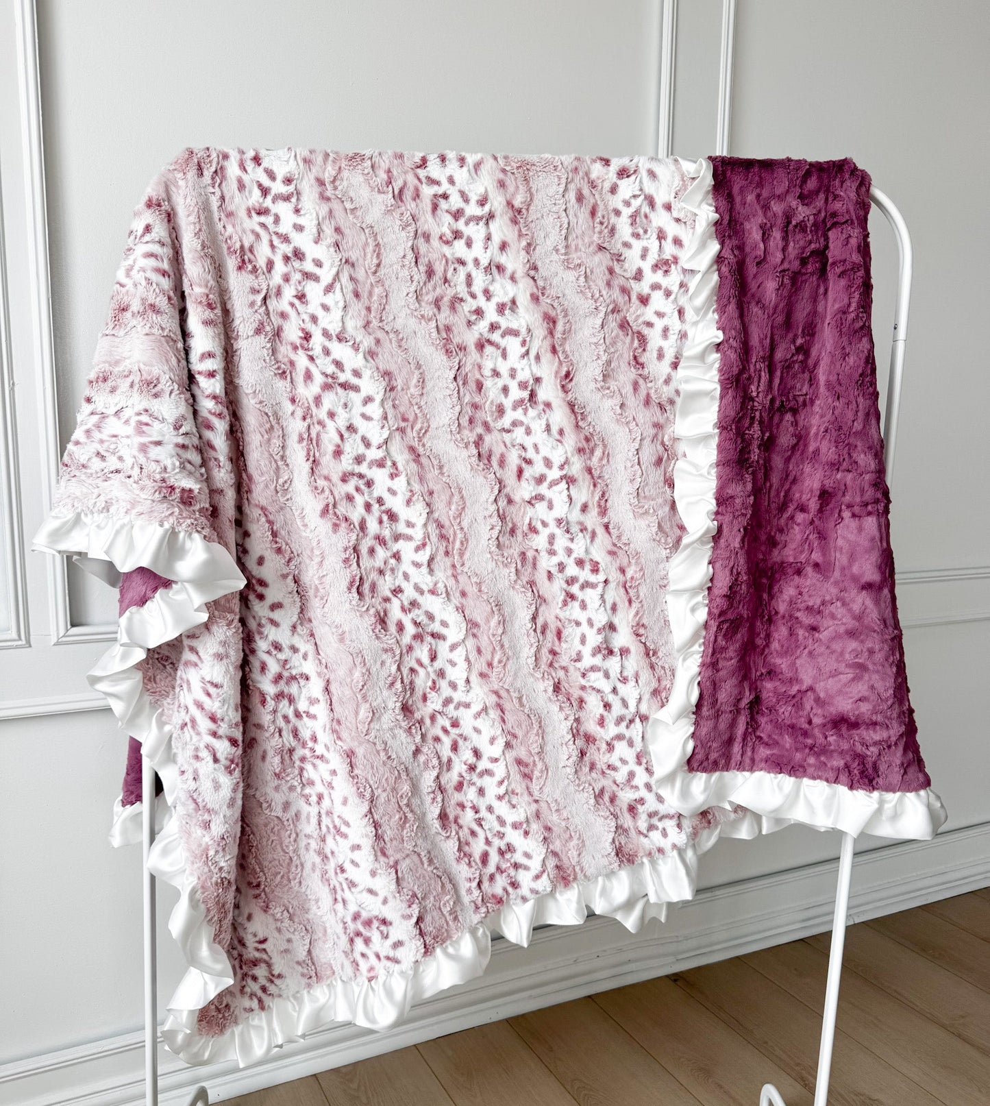 Large Ruffle Luxe - Rosewater Quartz