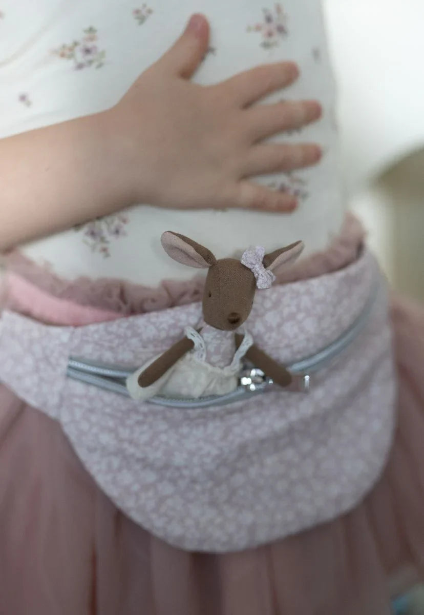 Pink Floral Pouch Bag | Kids Bum Bag/Fanny Pack