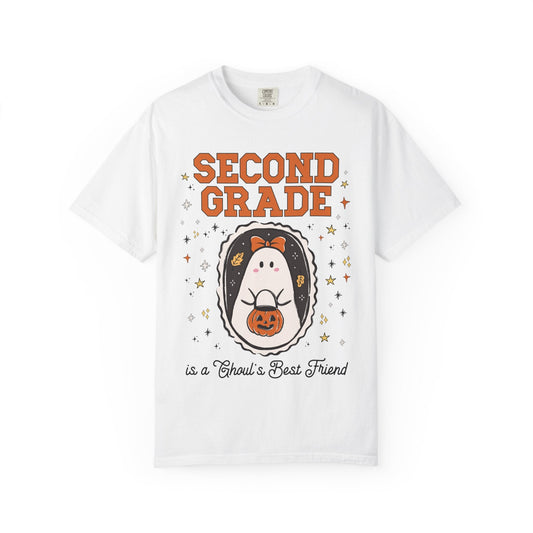 Second Grade Halloween Teacher Tee