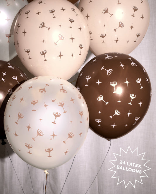 Espresso Martini Pack - 24 latex balloons