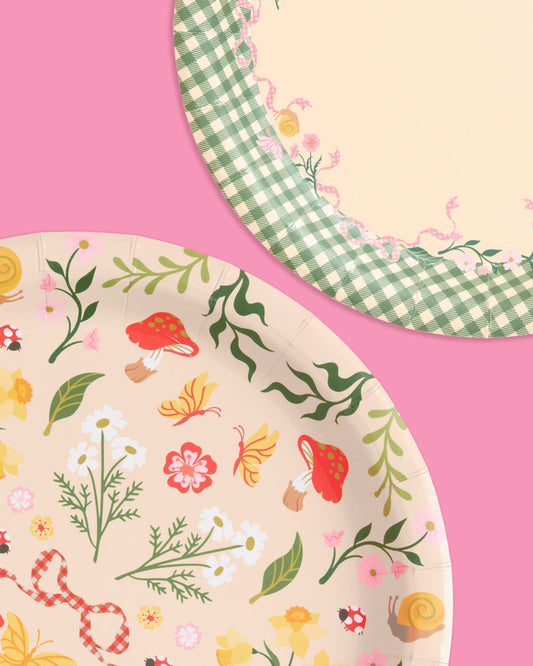 Garden Fairy Plates - 24 paper plates