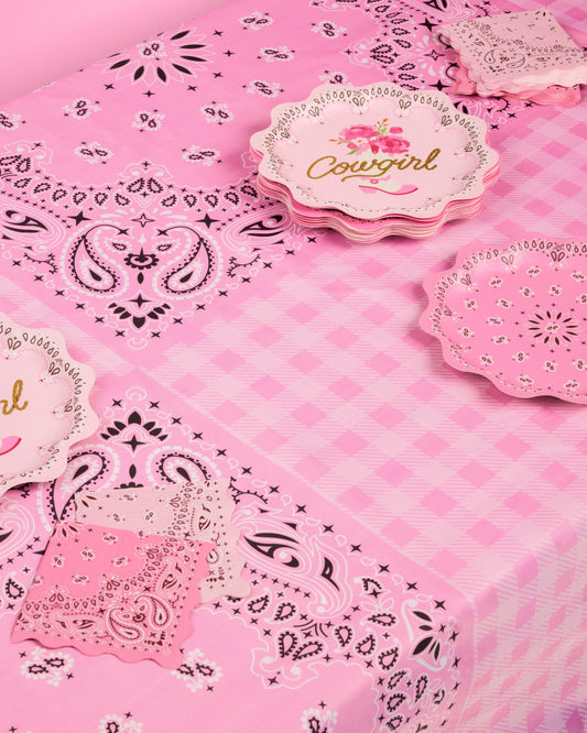Cowgirl Trio - tablecloth, napkins, + plates