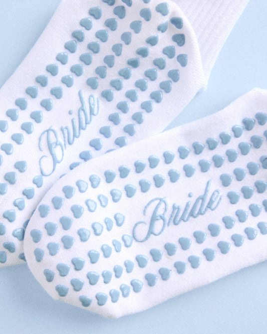 Bride Pilates Sock - grippy crew sock