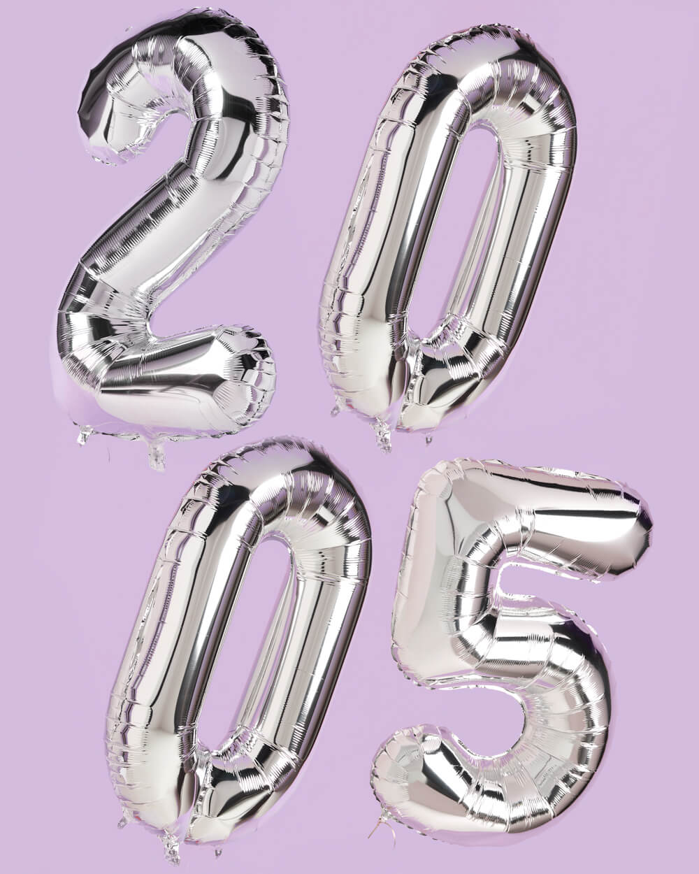 NYE 🪩 Balloons - 40" silver foil balloons