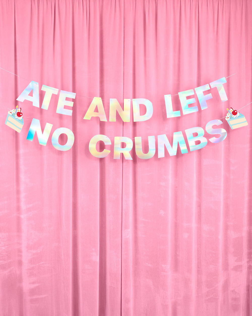 No Crumbs 🎂 Banner - pre-strung banner