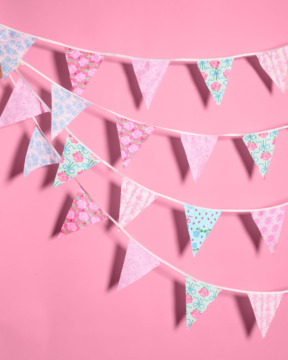 Tea Party Bunting Banner - pastel garland