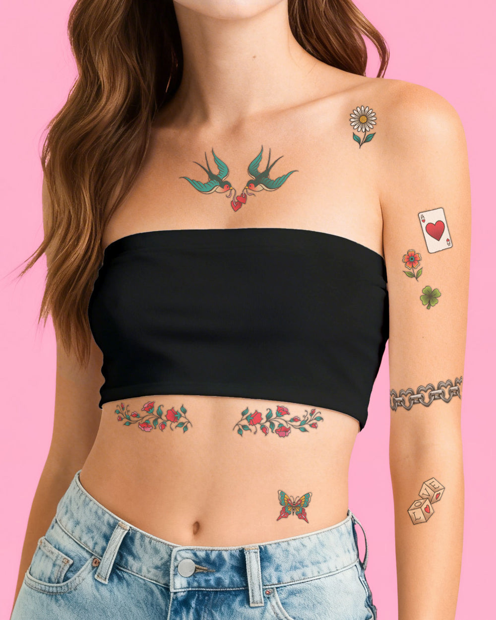 Vintage Flash Tattoos - 44 old school temporary tattoos