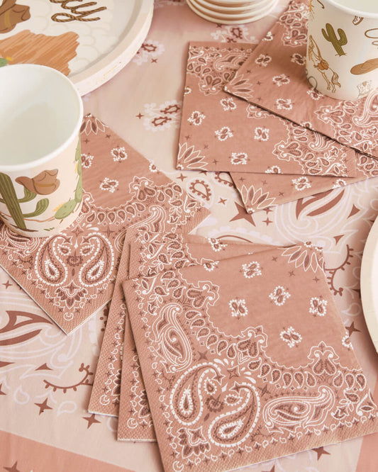 Wild Wild West Napkins - 25 printed napkins