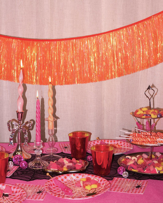 Showgirl Fringe Banner - iridescent banner