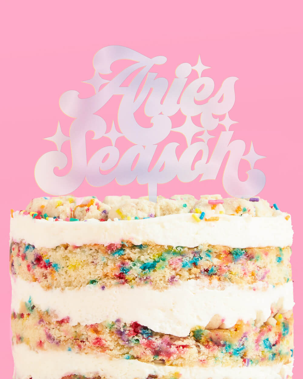 Aries Season Cake Topper - acrylic cake topper