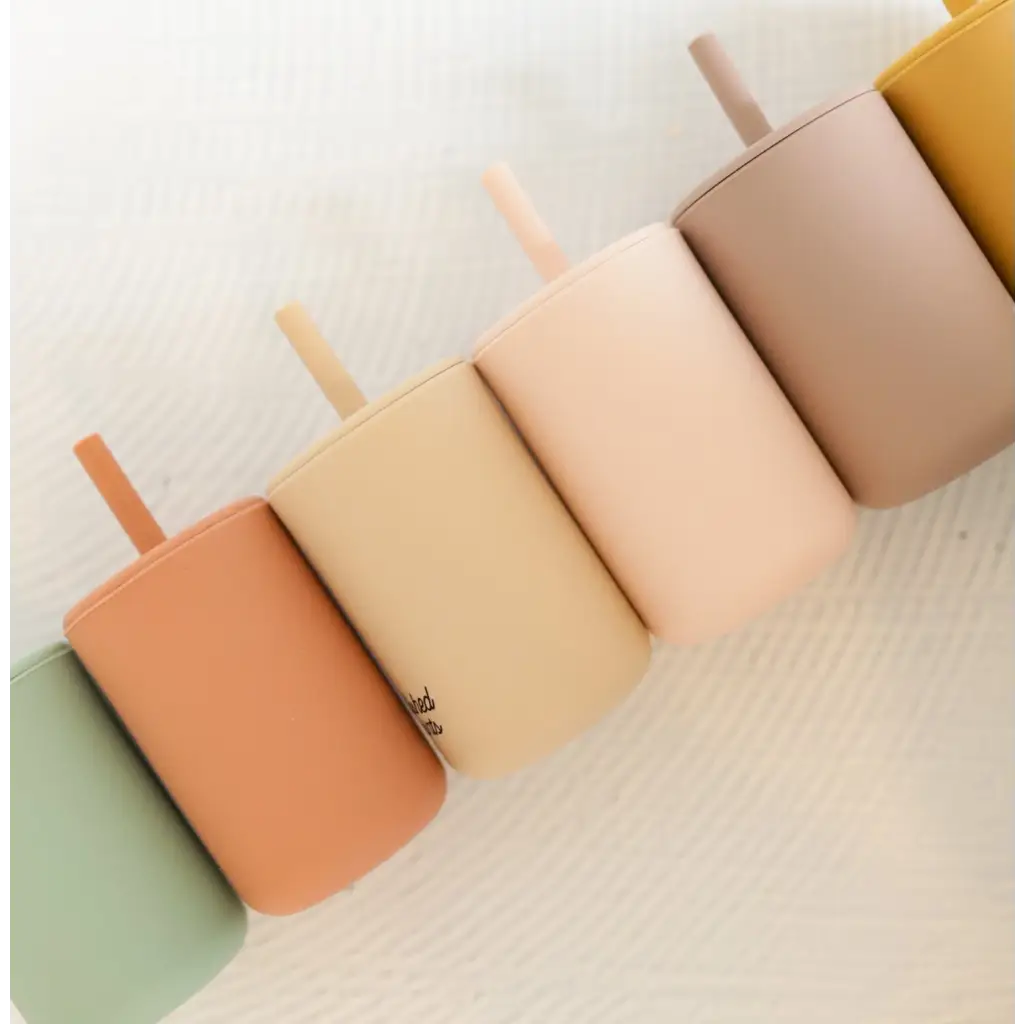 Mini Silicone Straw Cups for Kids
