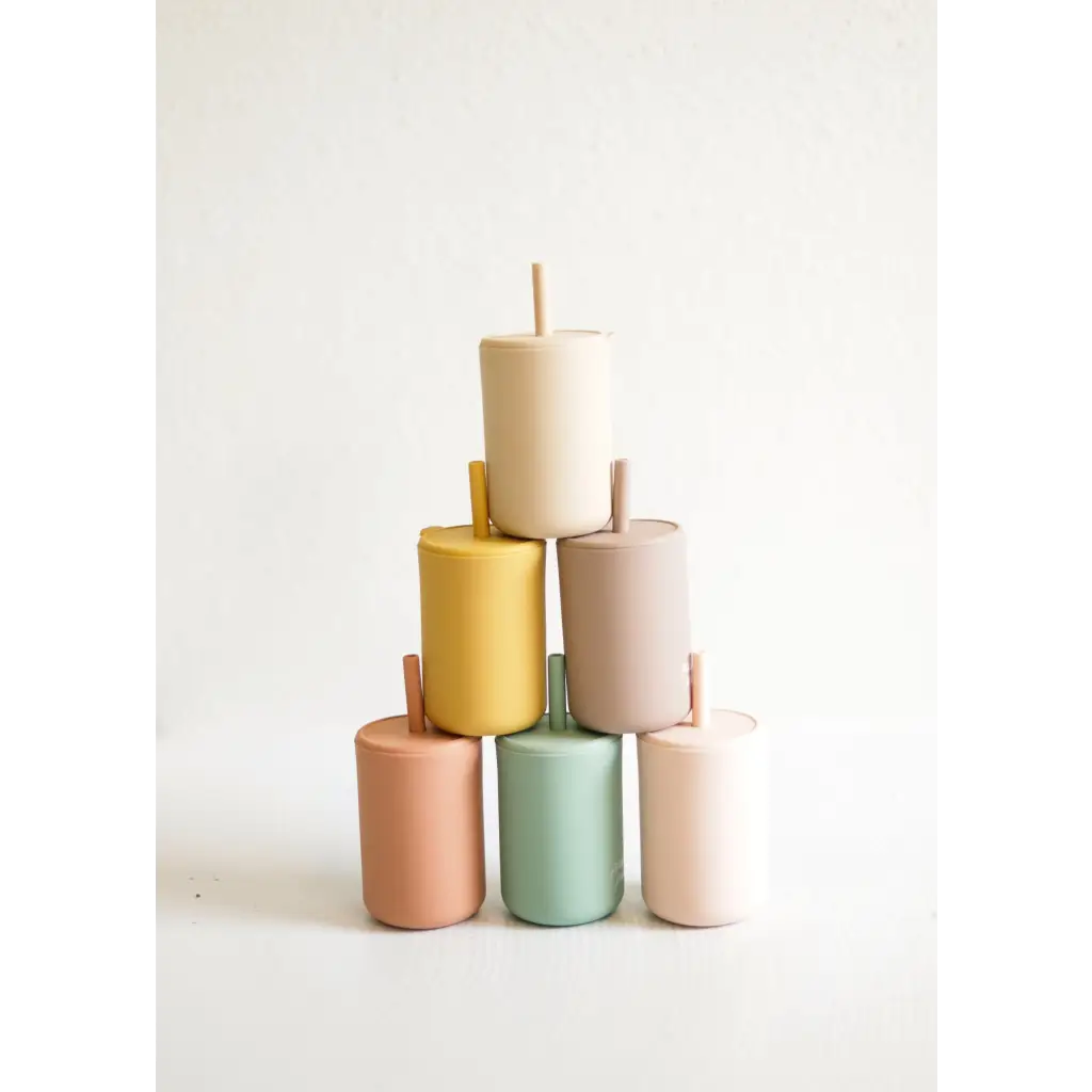 Mini Silicone Straw Cups for Kids