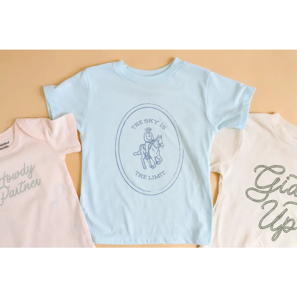 Skies The Limit Rodeo Graphic T-Shirt for Kids