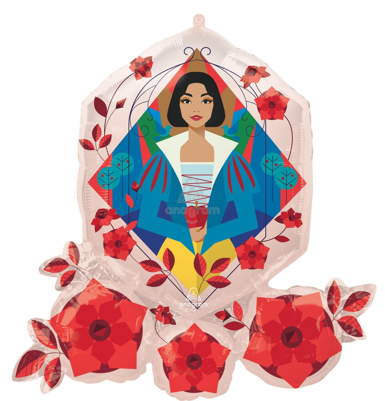 Licensed Live Action Snow White Mylar Balloon – 30" Foil | Double-Sided | Air or Helium Fill