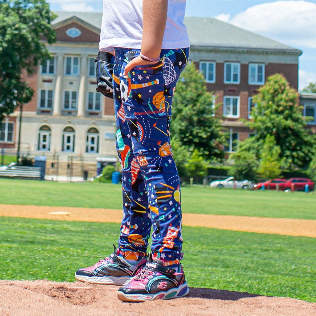 "Gold Mettle" Sports Leggings with Pockets