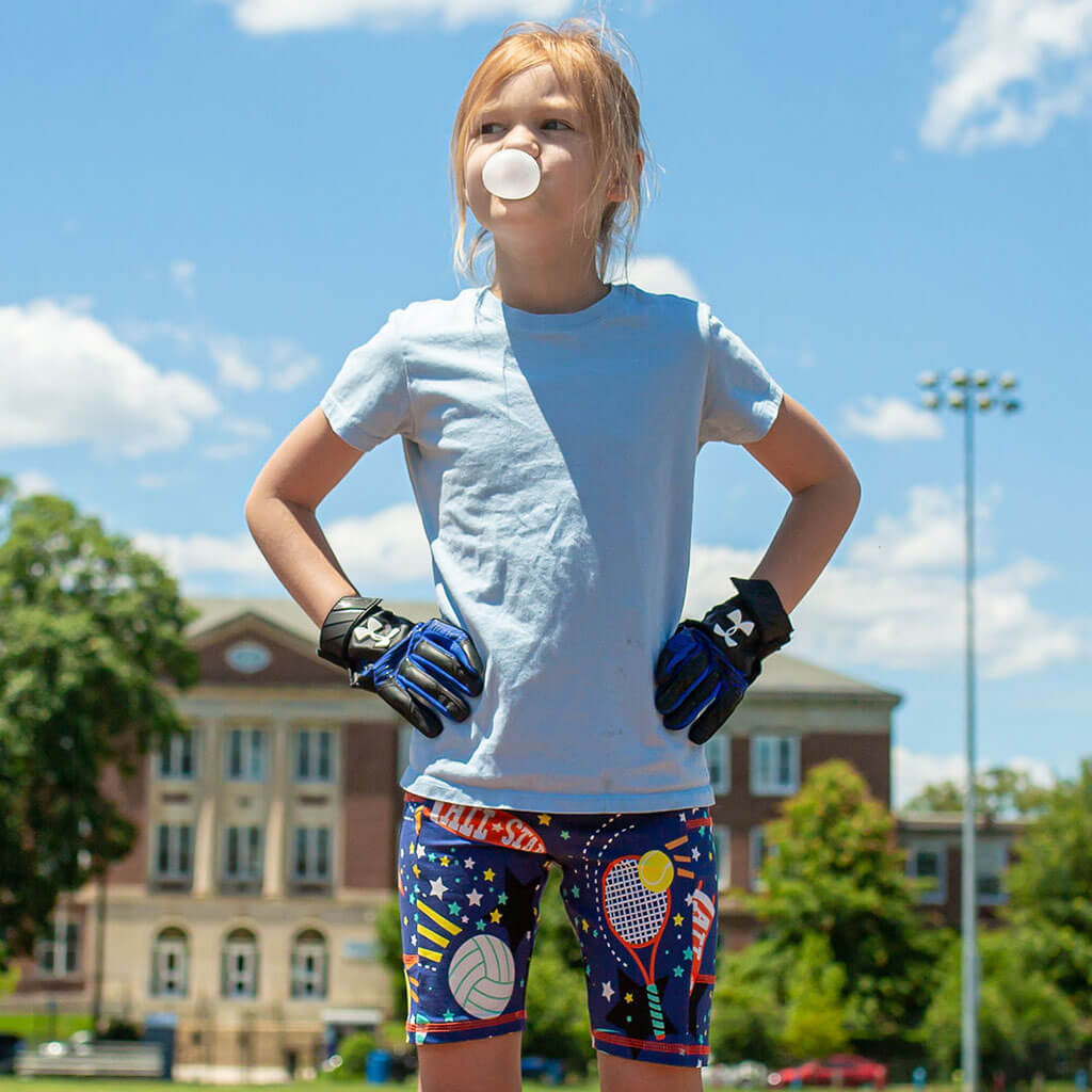 "Gold Mettle" Sports Shorts with Pockets