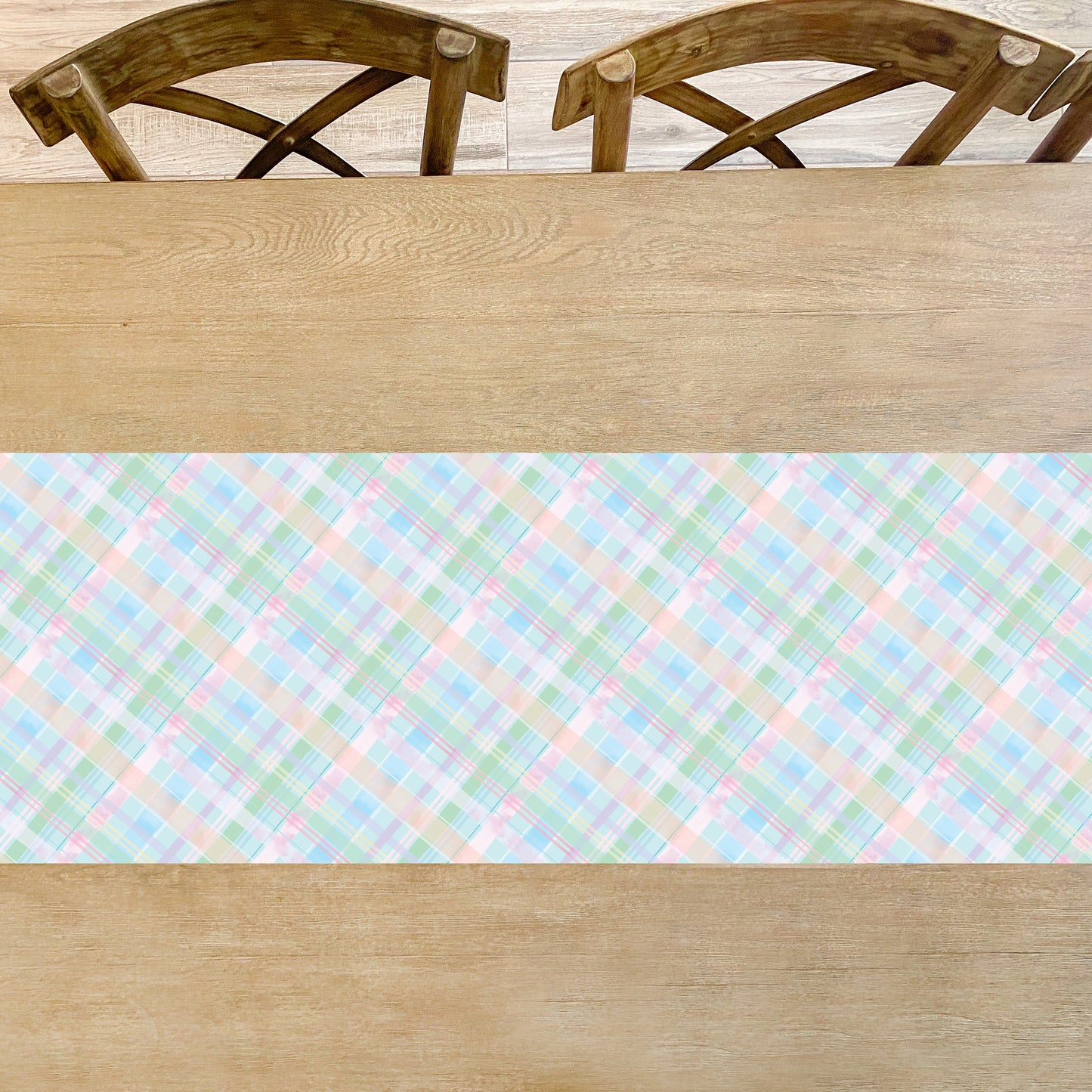 Pastel Plaid Table Runner