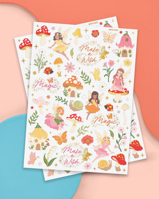 Woodland Fairy Tats - 84 foil temporary tattoos