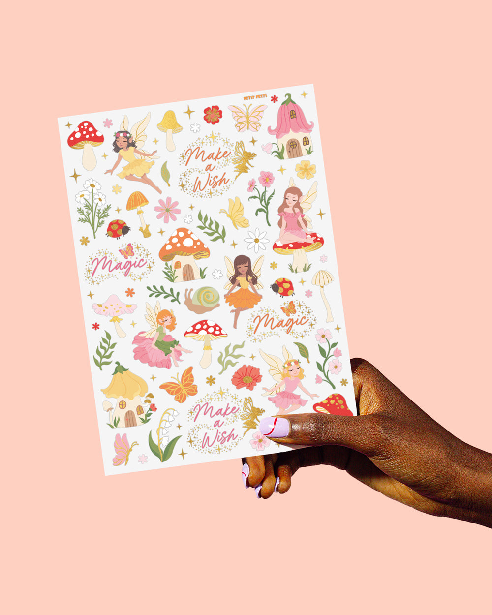 Woodland Fairy Tats - 84 foil temporary tattoos