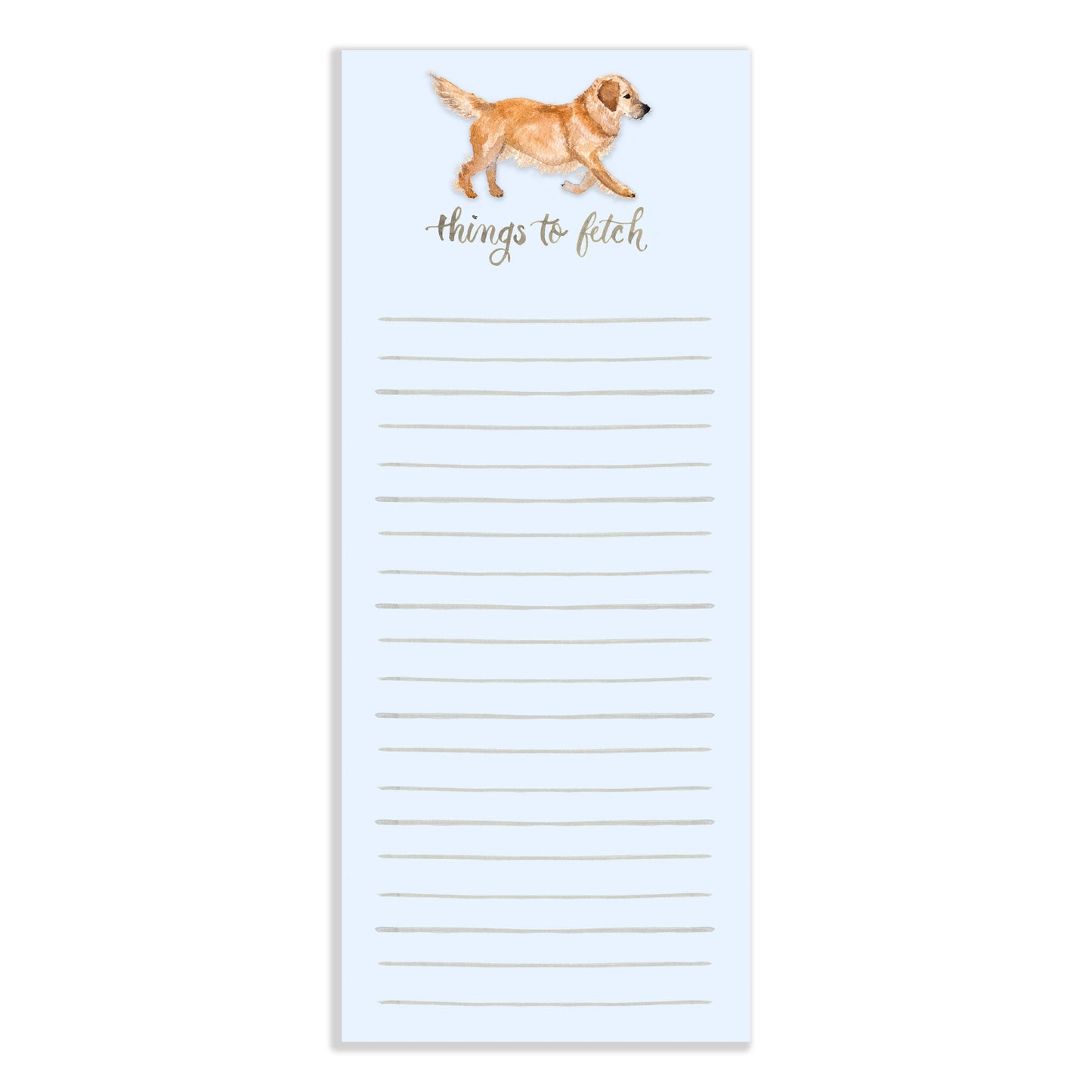 Things to Fetch Watercolor Notepad