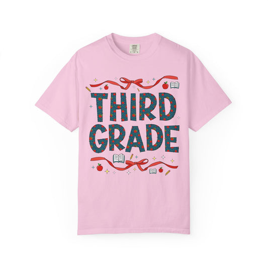 Third Grade Teacher Bow Tee