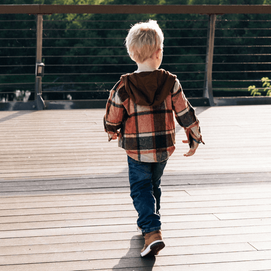 Brown & Rust Plaid Flannel - Child