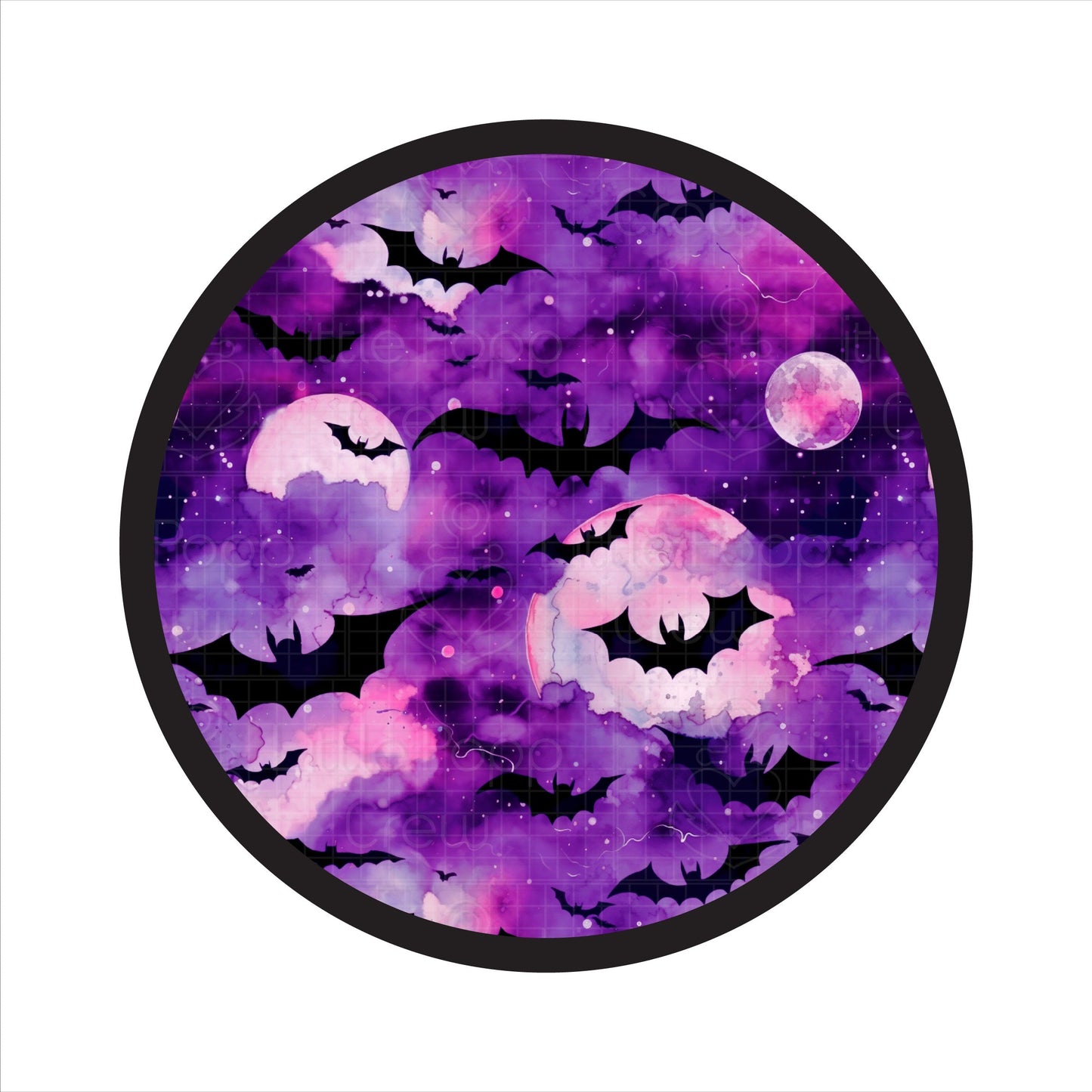 Halloween | Twilight Bats | Bamboo Small Clip on Bow