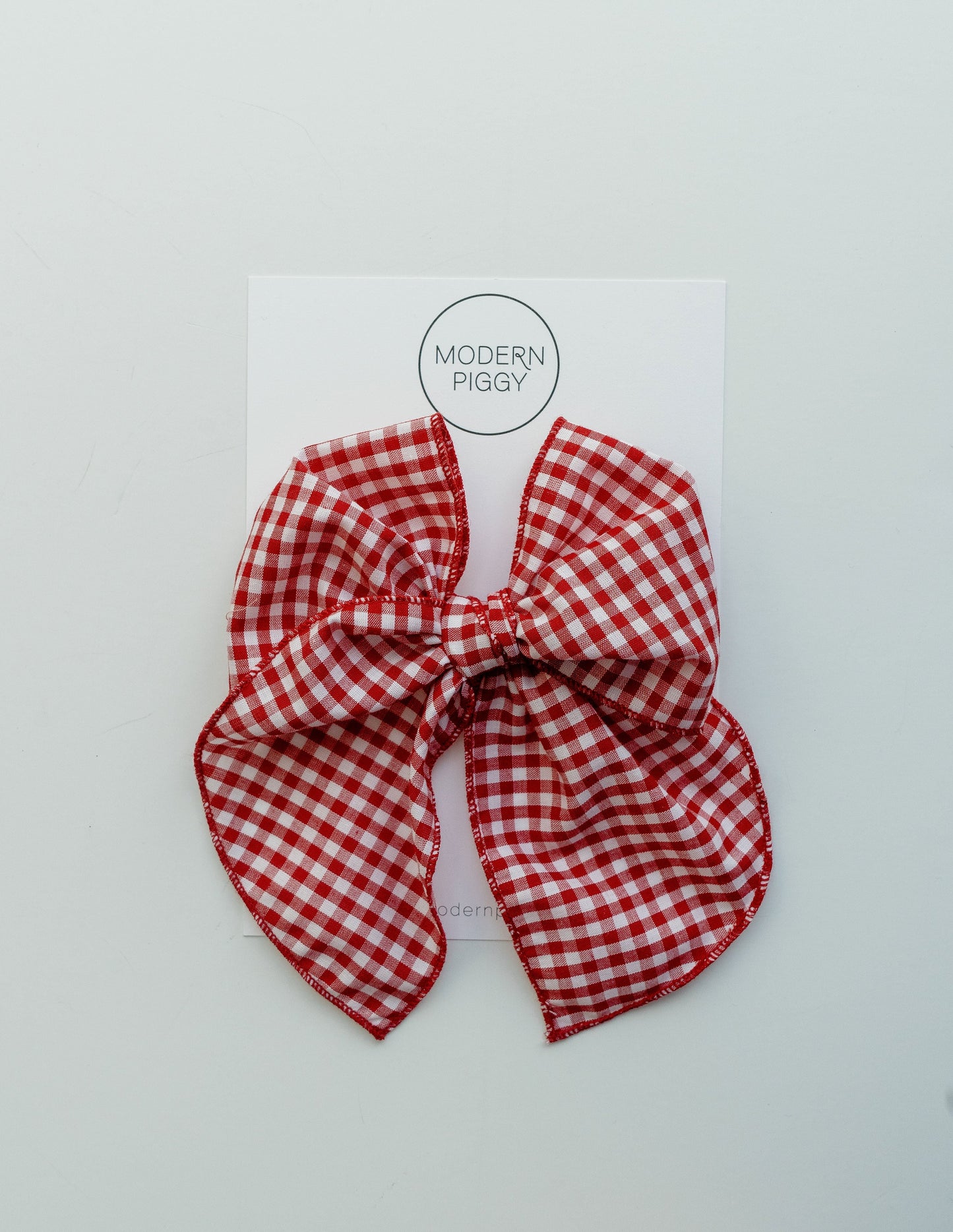 Gingham Glory- Red | Party Bow