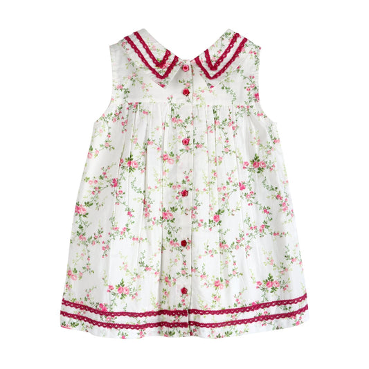 Victorian Rosebud Dress | Handcrafted Cotton Tea Dress