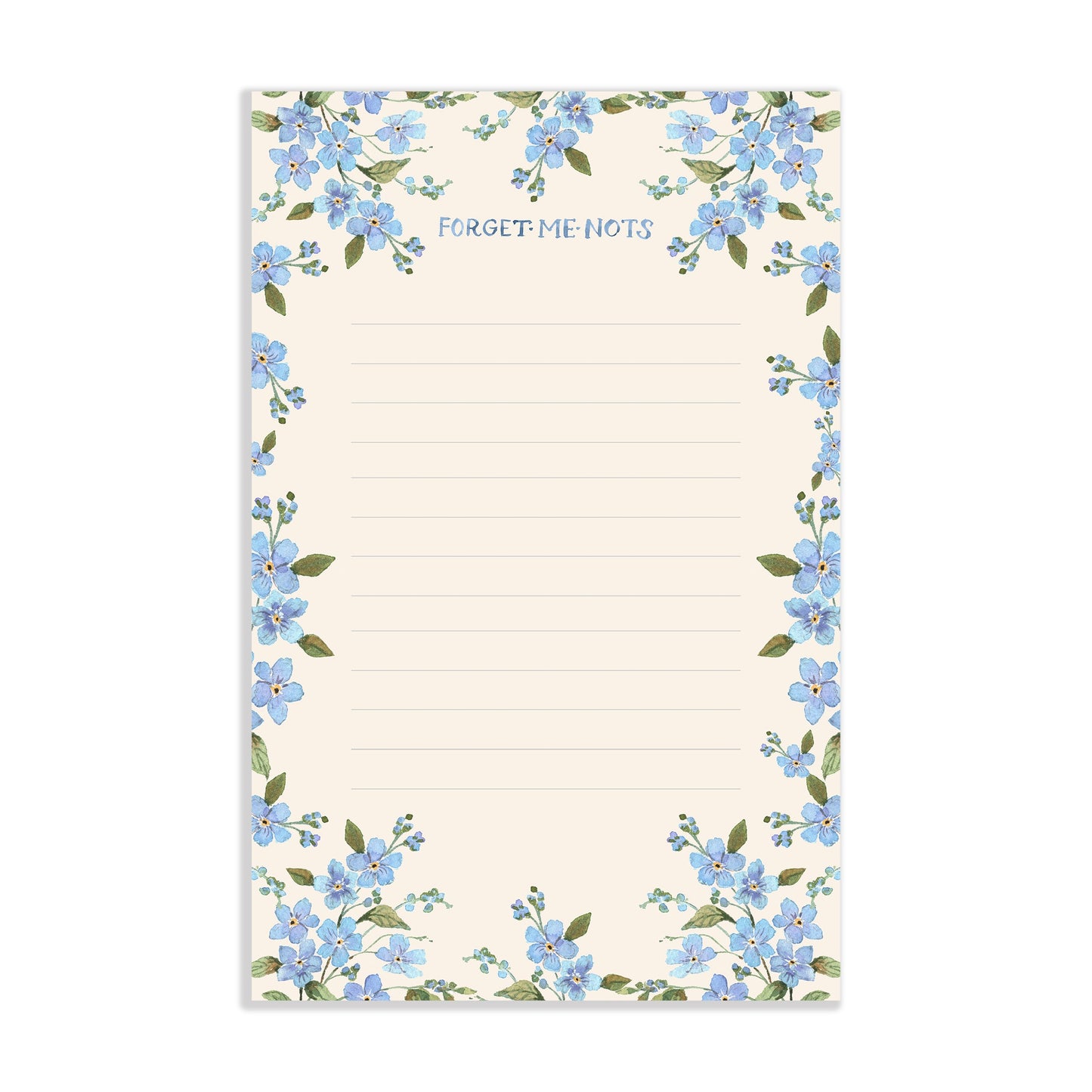 Forget Me Nots Watercolor Notepad