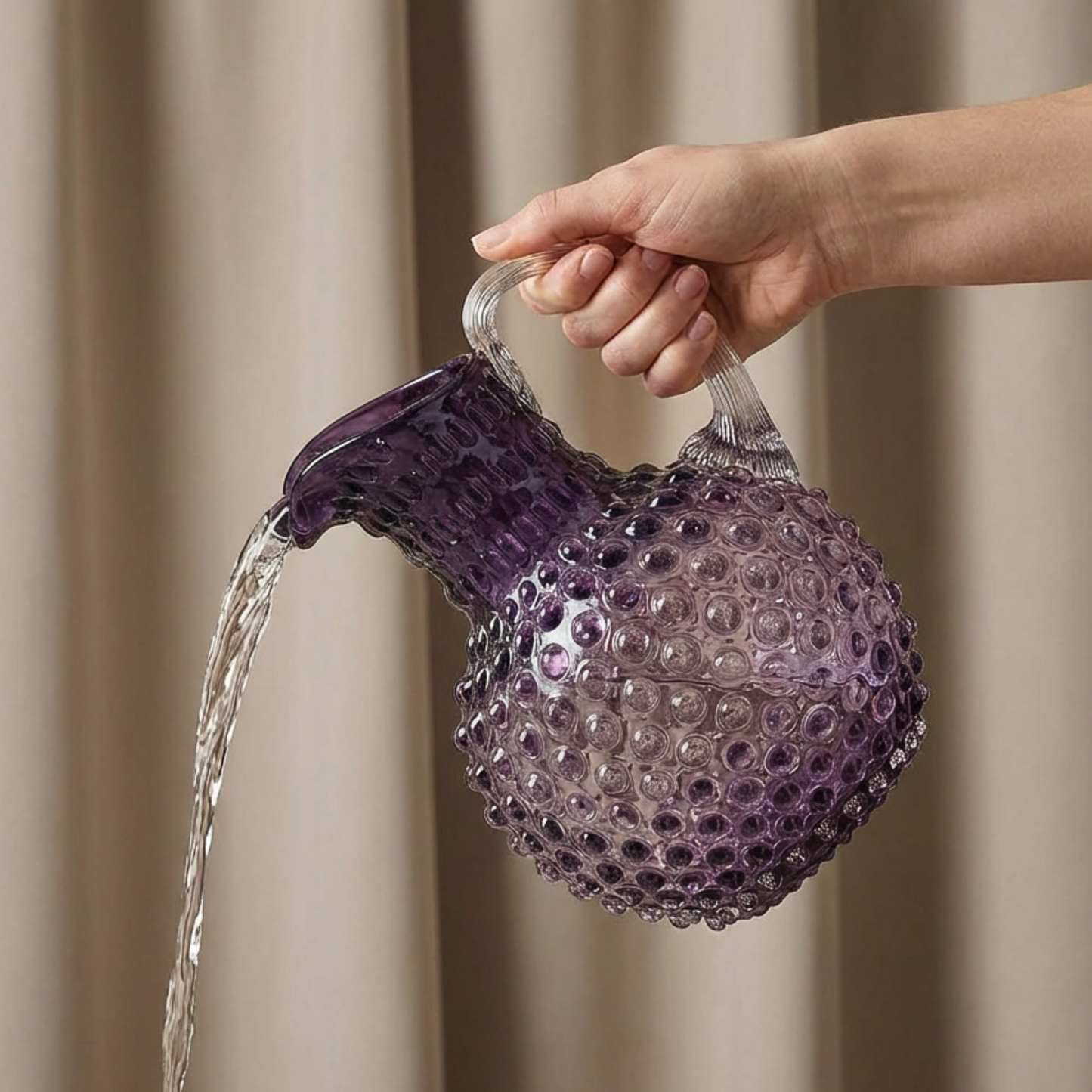 Hobnail Jug - Large - Wild Indigo