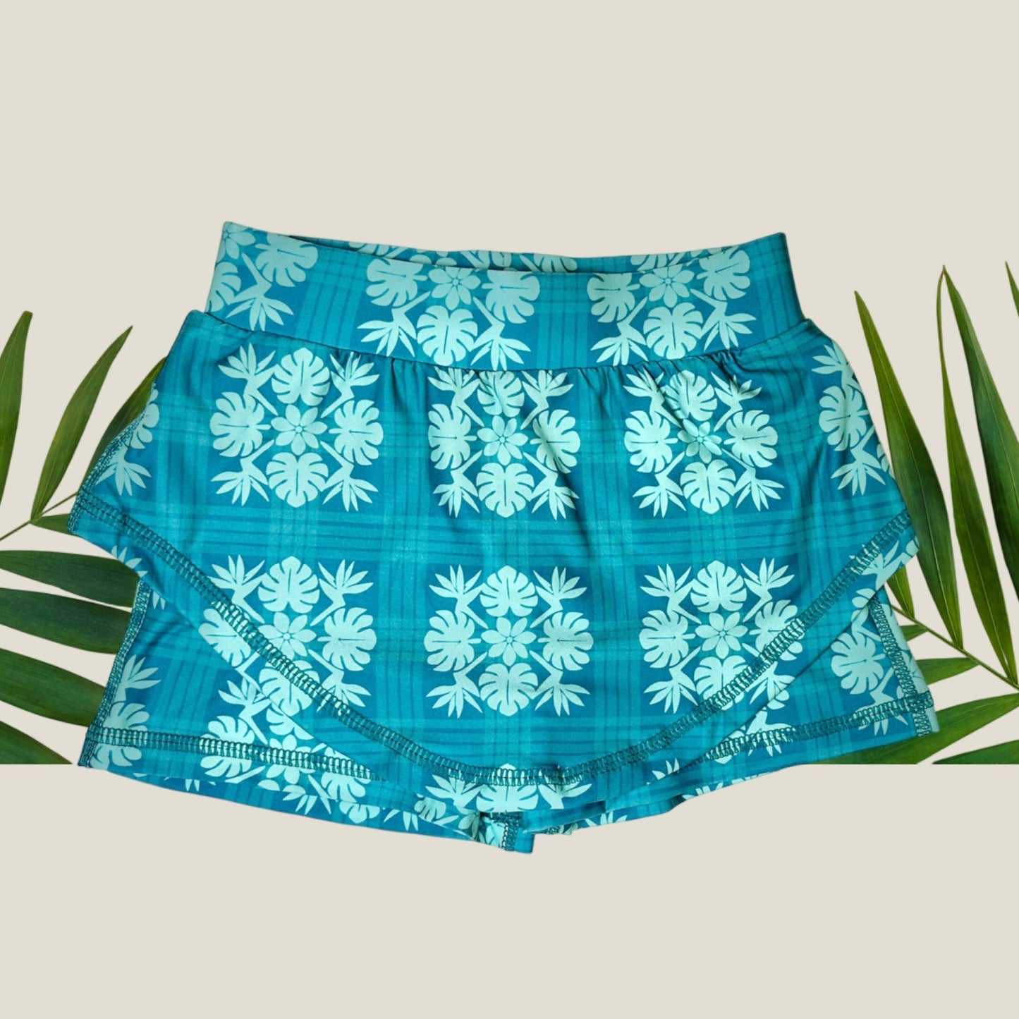 Women's Teal Tropical Palaka Julia Skort