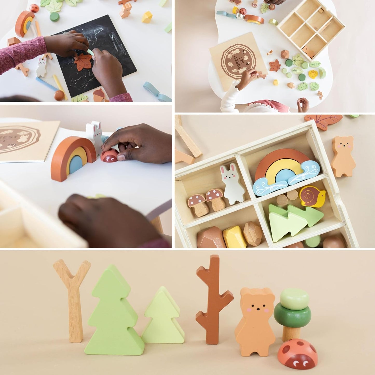 Wooden Forest Sensory Bin