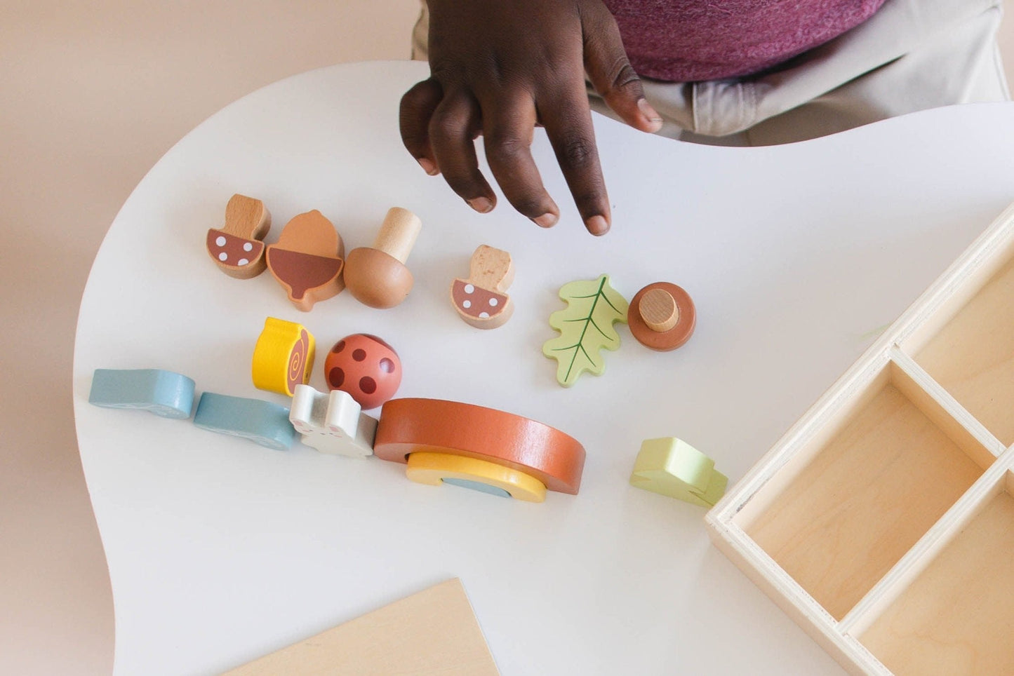 Wooden Forest Sensory Bin
