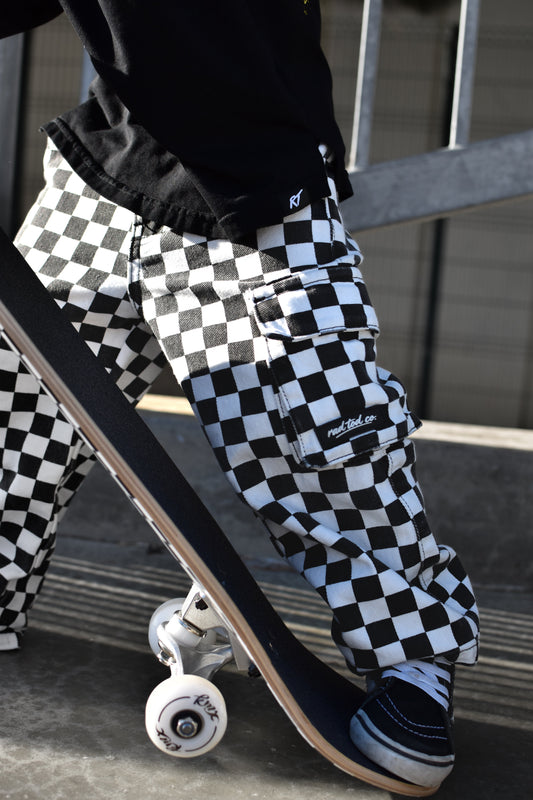 ZIGGY DENIM - BLACK CHECKERS
