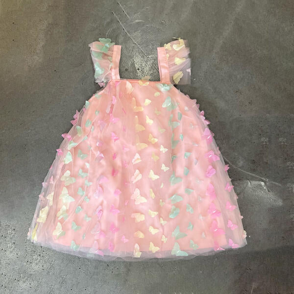 Tweenstyle by Stoopher - Pink Butterfly Dress