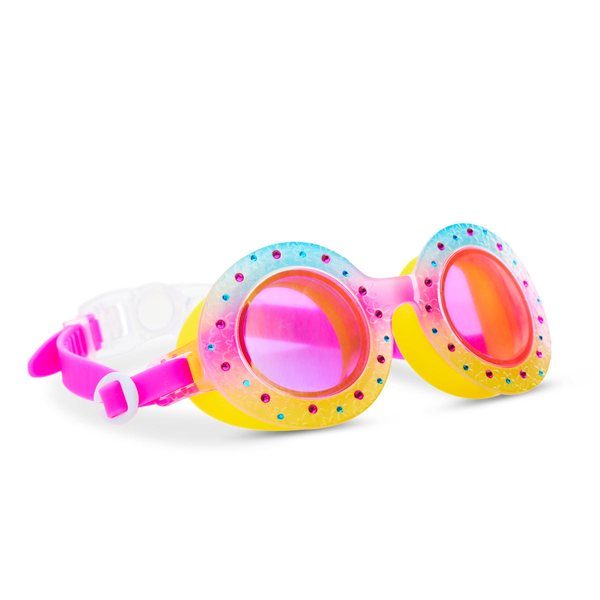 Summer Solstice Budding Flowers Girl Kids' Swim Goggles