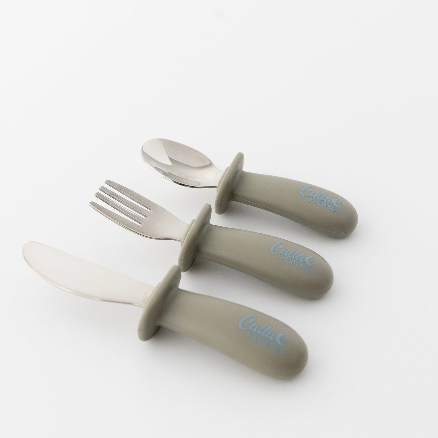 Silicone & Stainless Steel Toddler Utensil Set