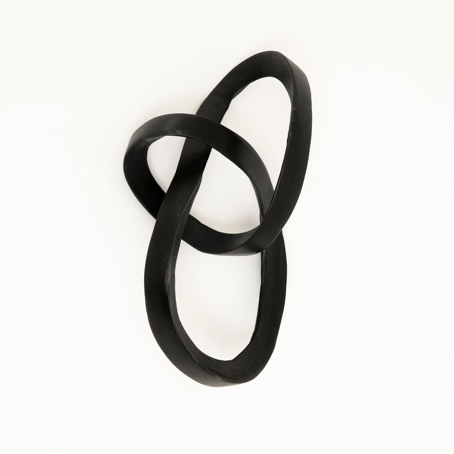 Abstract  Interlinked Sculpture | Black Modern Art Décor